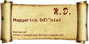 Magyarics Dániel névjegykártya