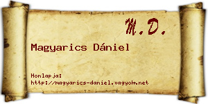 Magyarics Dániel névjegykártya